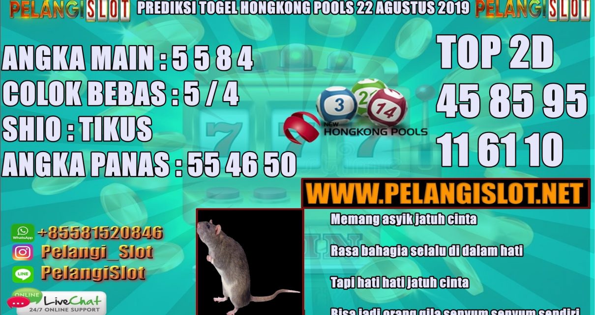 PREDIKSI TOGEL HONGKONG POOLS 22 AGUSTUS 2019