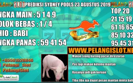 PREDIKSI TOGEL SYDNEY POOLS 23 AGUSTUS 2019