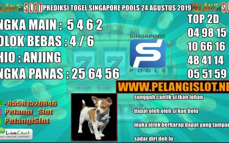 PREDIKSI TOGEL SINGAPORE POOLS 24 AGUSTUS 2019