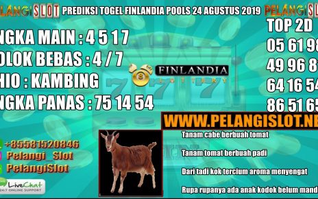 PREDIKSI TOGEL FINLANDIA POOLS 24 AGUSTUS 2019