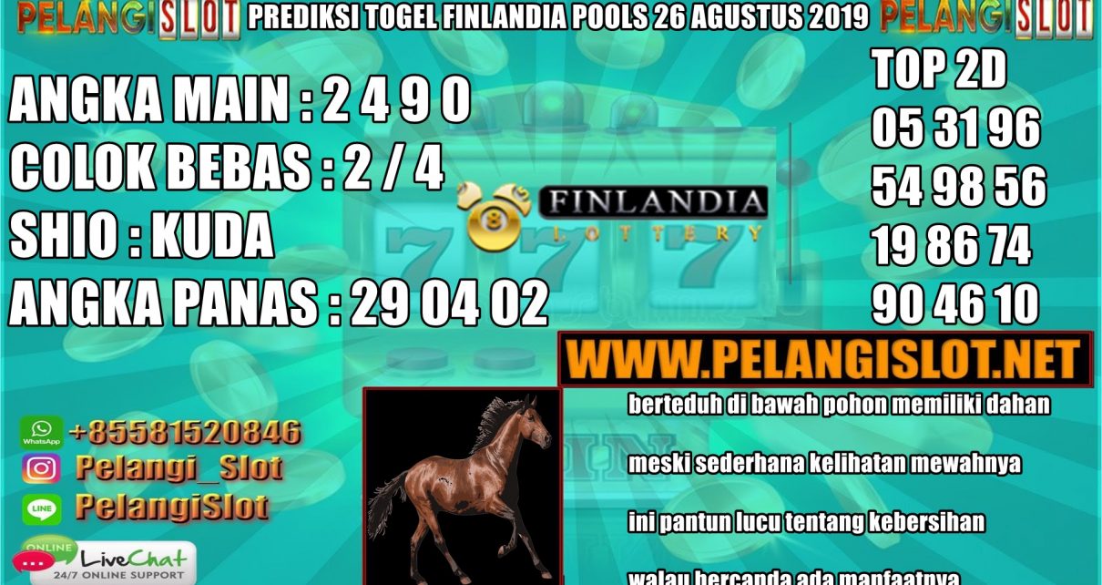 PREDIKSI TOGEL FINLANDIA POOLS 26 AGUSTUS 2019