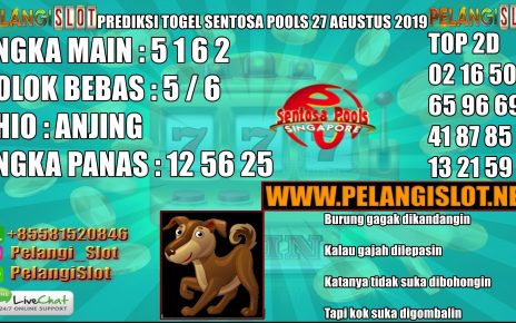 PREDIKSI TOGEL SENTOSA POOLS 27 AGUSTUS 2019