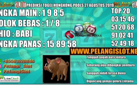 PREDIKSI TOGEL HONGKONG POOLS 27 AGUSTUS 2019