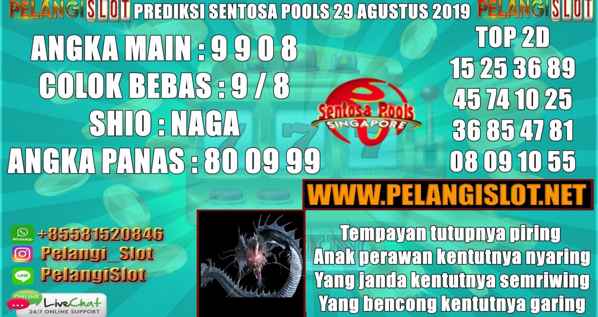 PREDIKSI SENTOSA POOLS 29 AGUSTUS 2019