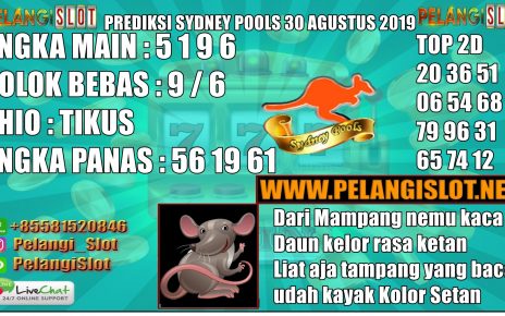 PREDIKSI SYDNEY POOLS 30 AGUSTUS 2019