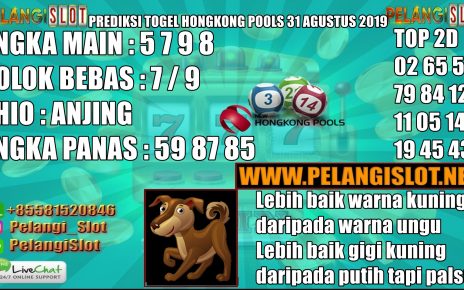 PREDIKSI TOGEL HONGKONG POOLS 31 AGUSTUS 2019