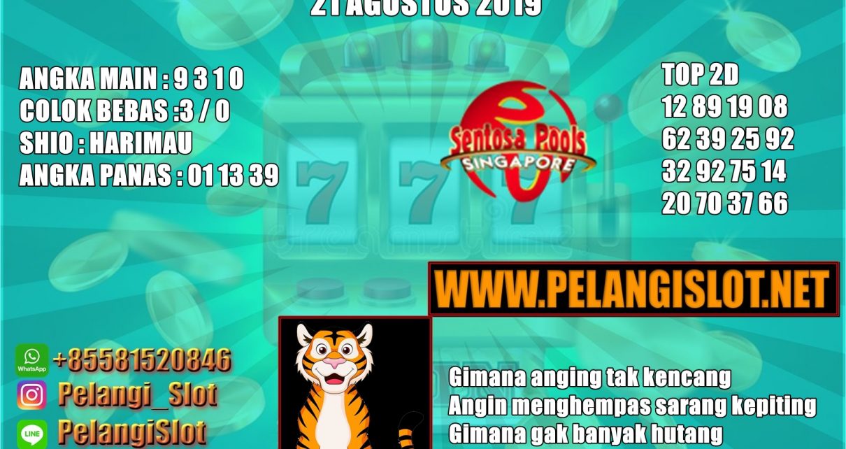 PREDIKSI TOGEL SENTOSA POOLS 21 AGUSTUS 2019