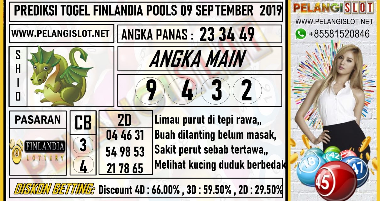 PREDIKSI TOGEL FINLANDIA POOLS 09 SEPTEMBER 2019