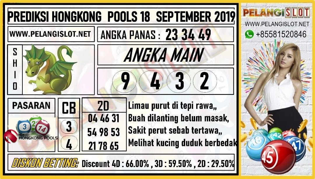 PREDIKSI HONGKONG POOLS 18 SEPTEMBER 2019