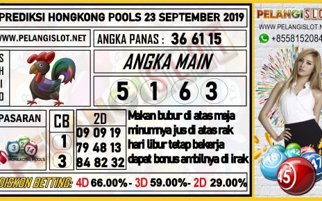 PREDIKSI HONGKONG POOLS 23 SEPTEMBER 2019