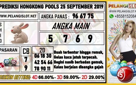 PREDIKSI HONGKONG POOLS 25 SEPTEMBER 2019