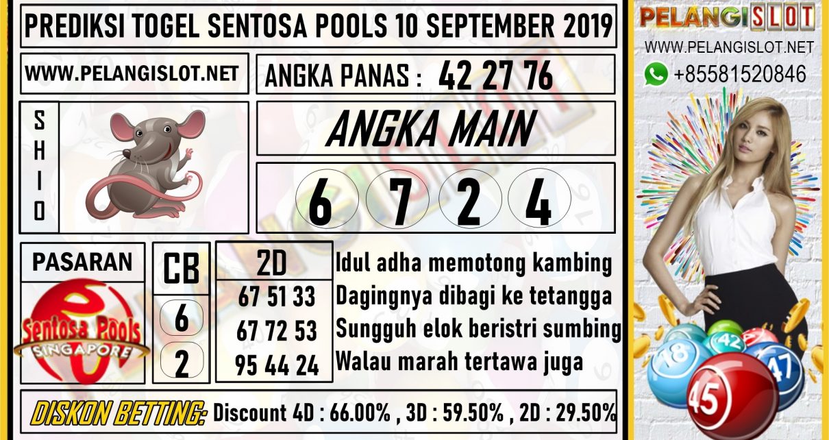 PREDIKSI TOGEL SENTOSA POOLS 10 SEPTEMBER 2019