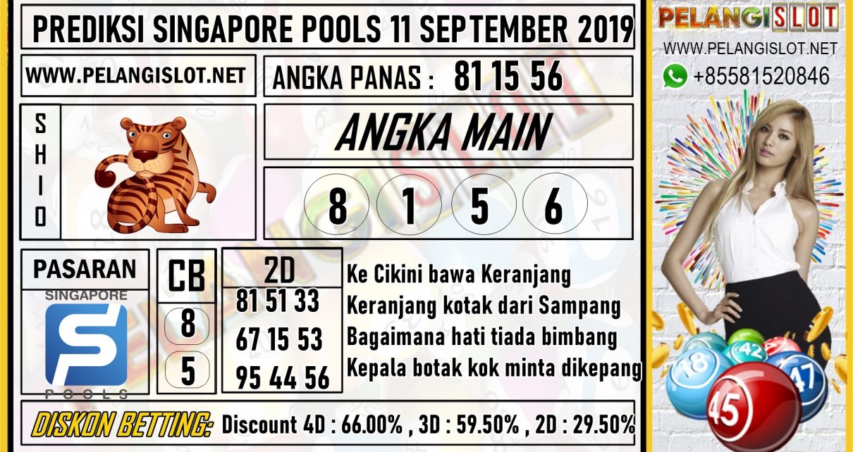 PREDIKSI SINGAPORE POOLS 11 SEPTEMBER 2019