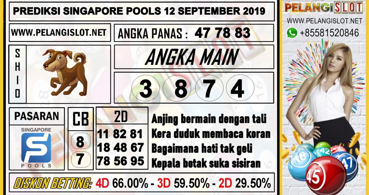 PREDIKSI SINGAPORE POOLS 12 SEPTEMBER 2019