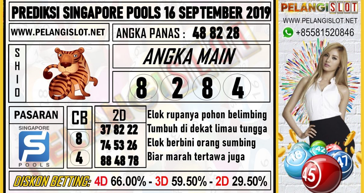 PREDIKSI SINGAPORE POOLS 16 SEPTEMBER 2019