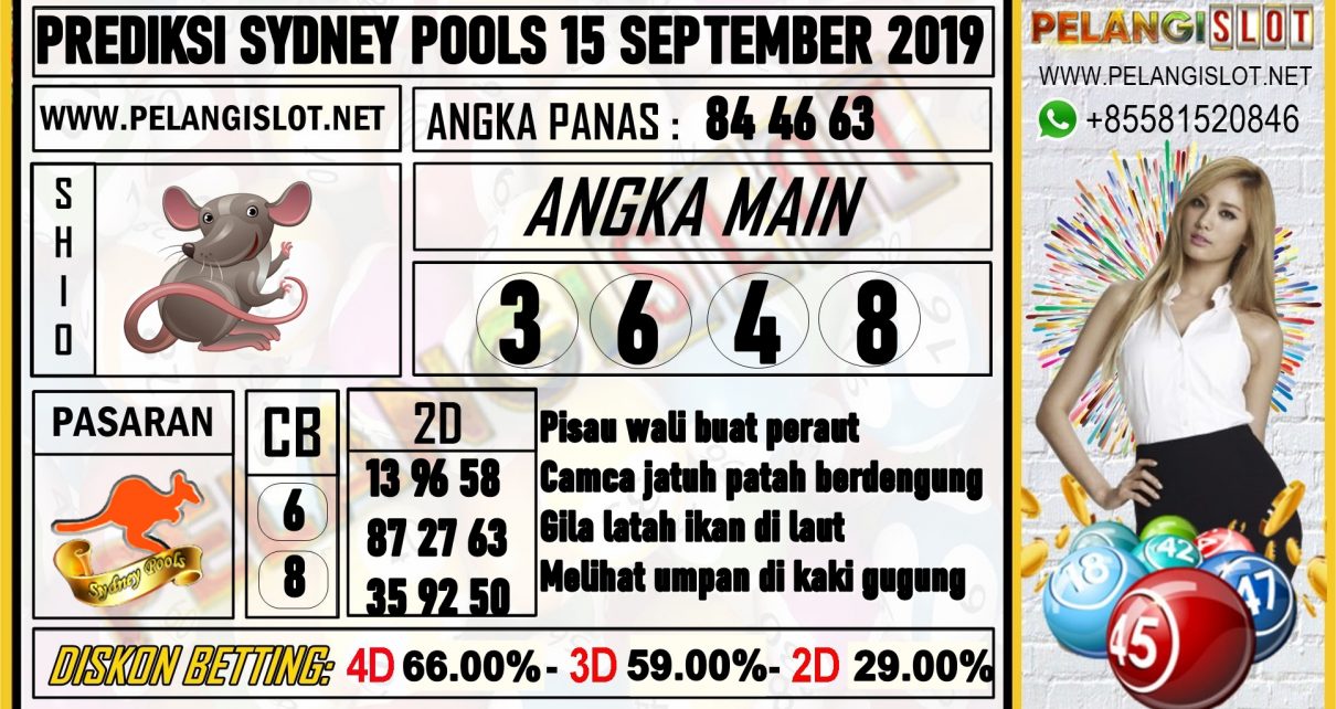 PREDIKSI SYDNEY POOLS 16 SEPTEMBER 2019