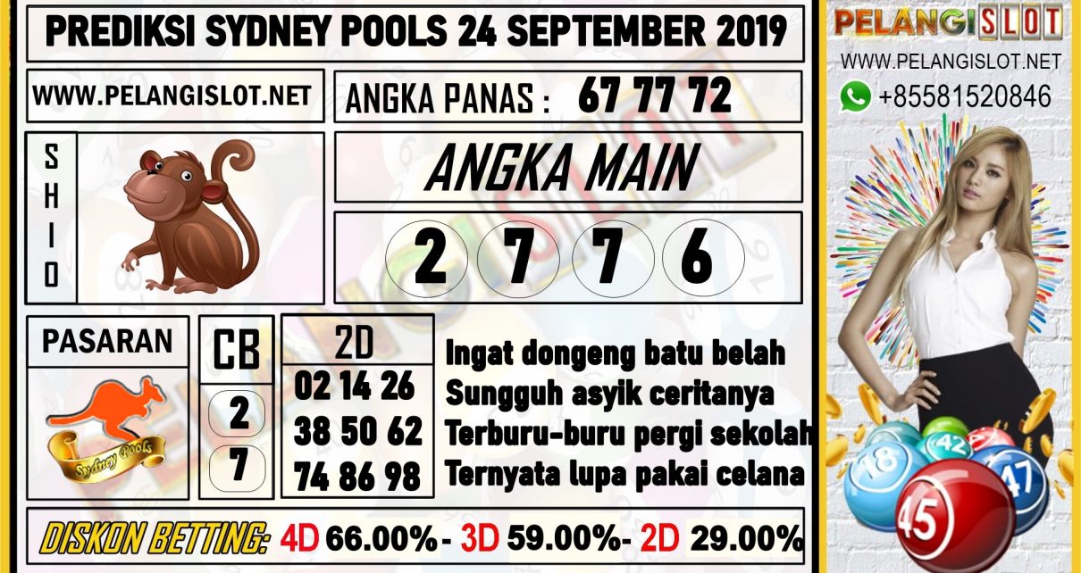 PREDIKSI SYDNEY POOLS 24 SEPTEMBER 2019