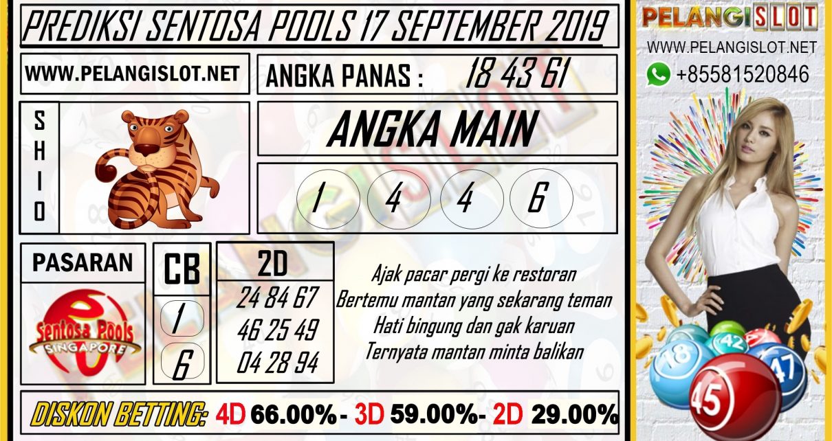 PREDIKSI SENTOSA POOLS 17 SEPTEMBER 2019