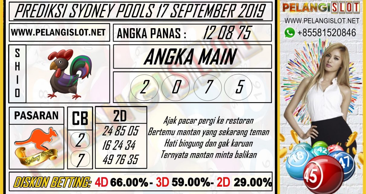 PREDIKSI SYDNEY POOLS 17 SEPTEMBER 2019