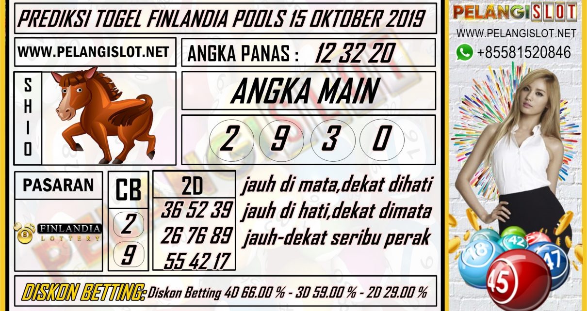 PREDIKSI TOGEL FINLANDIA POOLS 15 OKTOBER 2019