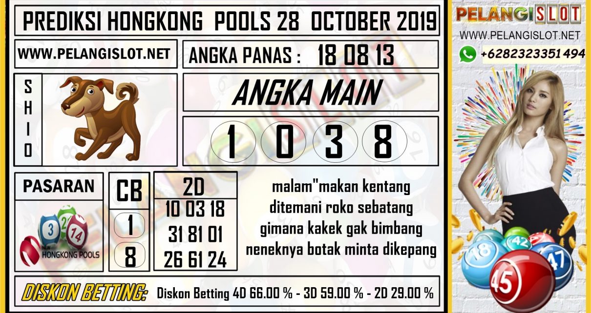 PREDIKSI HONGKONG POOLS 28 OCTOBER 2019