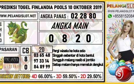 PREDIKSI TOGEL FINLANDIA POOLS 10 OKTOBER 2019