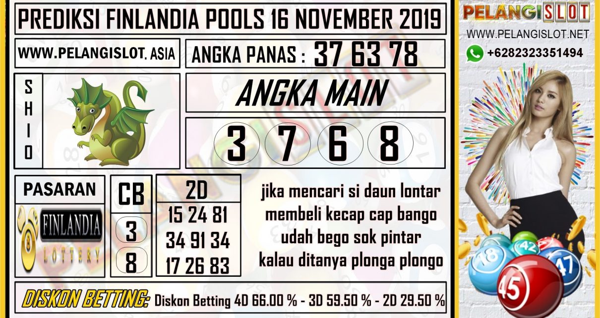 PREDIKSI FINLANDIA POOLS 16 NOVEMBER 2019