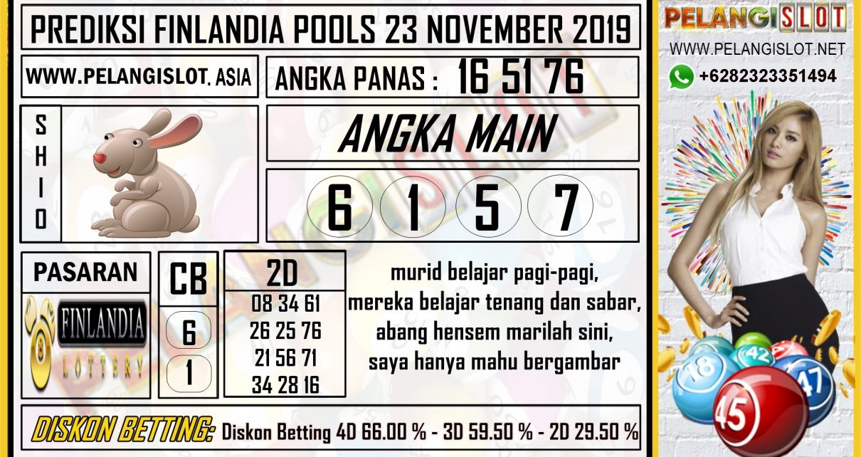 PREDIKSI FINLANDIA POOLS 23 NOVEMBER 2019