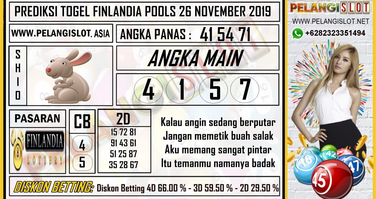 PREDIKSI TOGEL FINLANDIA POOLS 26 NOVEMBER 2019