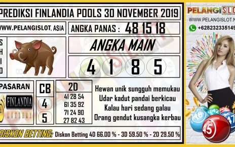 PREDIKSI FINLANDIA POOLS 30 NOVEMBER 2019