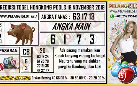 PREDIKSI TOGEL HONGKONG POOLS 18 NOVEMBER 2019