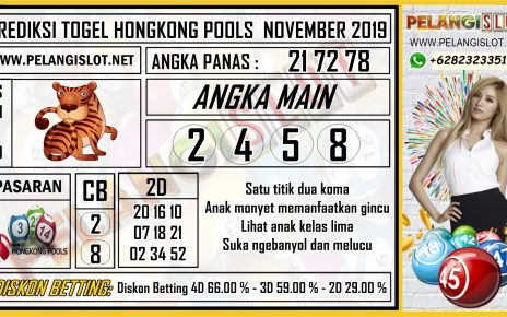 PREDIKSI TOGEL HONGKONG POOLS NOVEMBER 2019