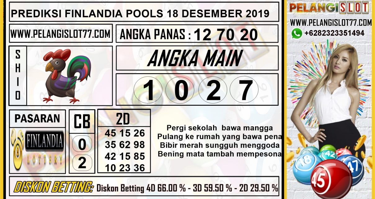 PREDIKSI FINLANDIA POOLS 18 DESEMBER 2019