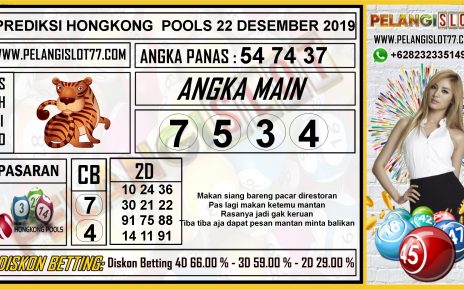 PREDIKSI HONGKONG POOLS 22 DESEMBER 2019