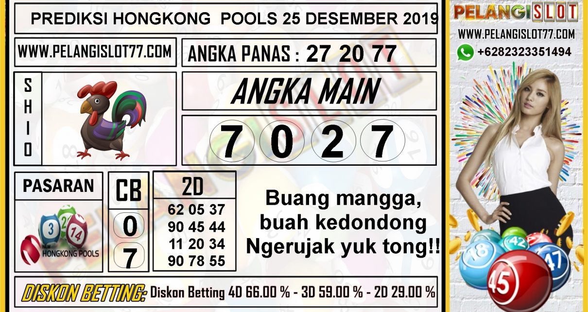 PREDIKSI HONGKONG POOLS 25 DESEMBER 2019