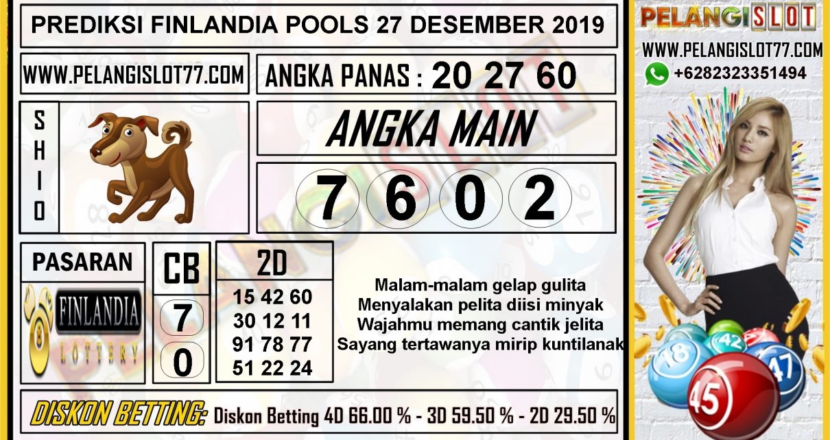 PREDIKSI FINLANDIA POOLS 27 DESEMBER 2019