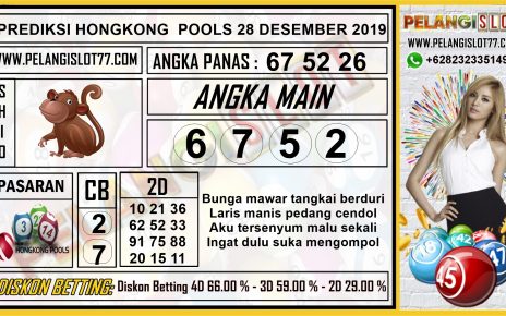 PREDIKSI HONGKONG POOLS 28 DESEMBER 2019