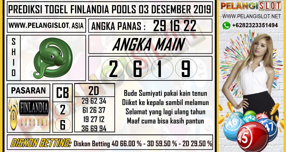 PREDIKSI TOGEL FINLANDIA POOLS 03 DESEMBER 2019