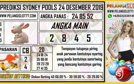 PREDIKSI SYDNEY POOLS 24 DESEMBER 2019