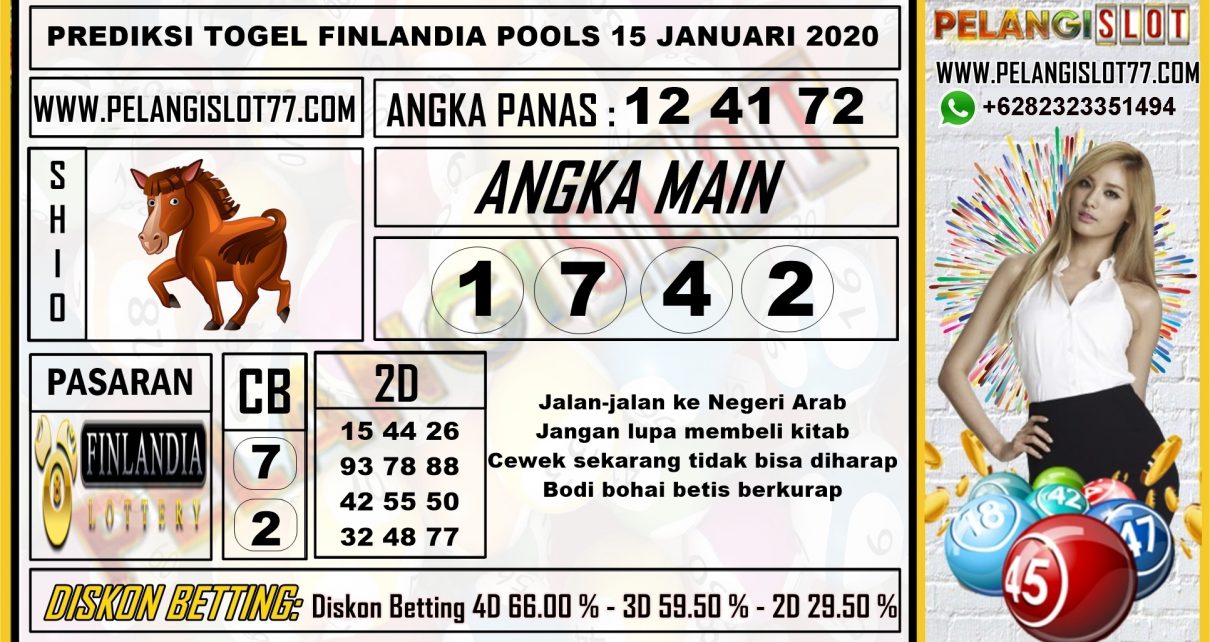 PREDIKSI TOGEL FINLANDIA POOLS 15 JANUARI 2020