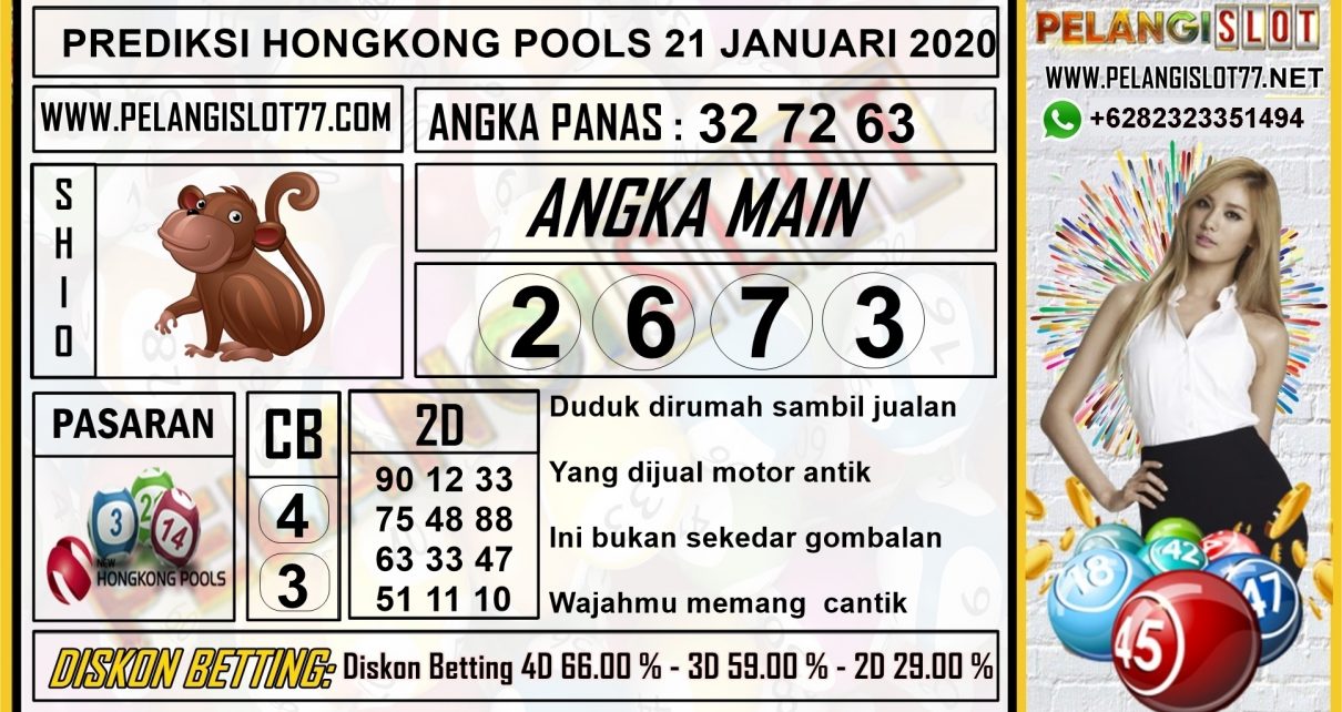 PREDIKSI TOGEL HONGKONG POOLS 21 JANUARI 2020