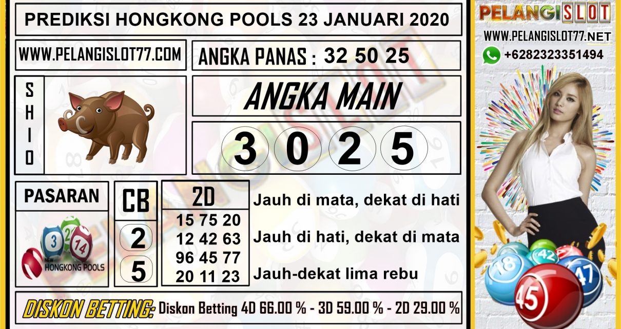 PREDIKSI TOGEL HONGKONG POOLS 23 JANUARI 2020