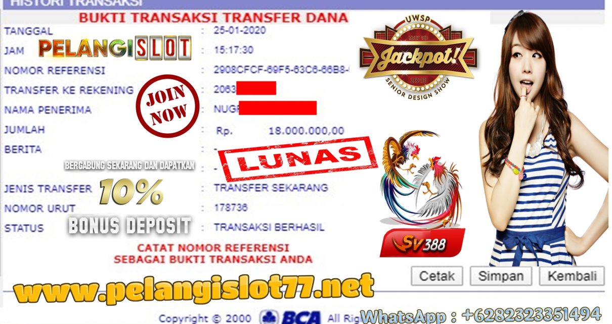 Pemenang Games Sabung Ayam SV388 25 JANUARI 2020