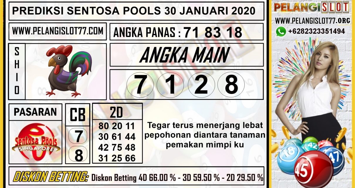 PREDIKSI TOGEL SENTOSA POOLS 30 JANUARI 2020