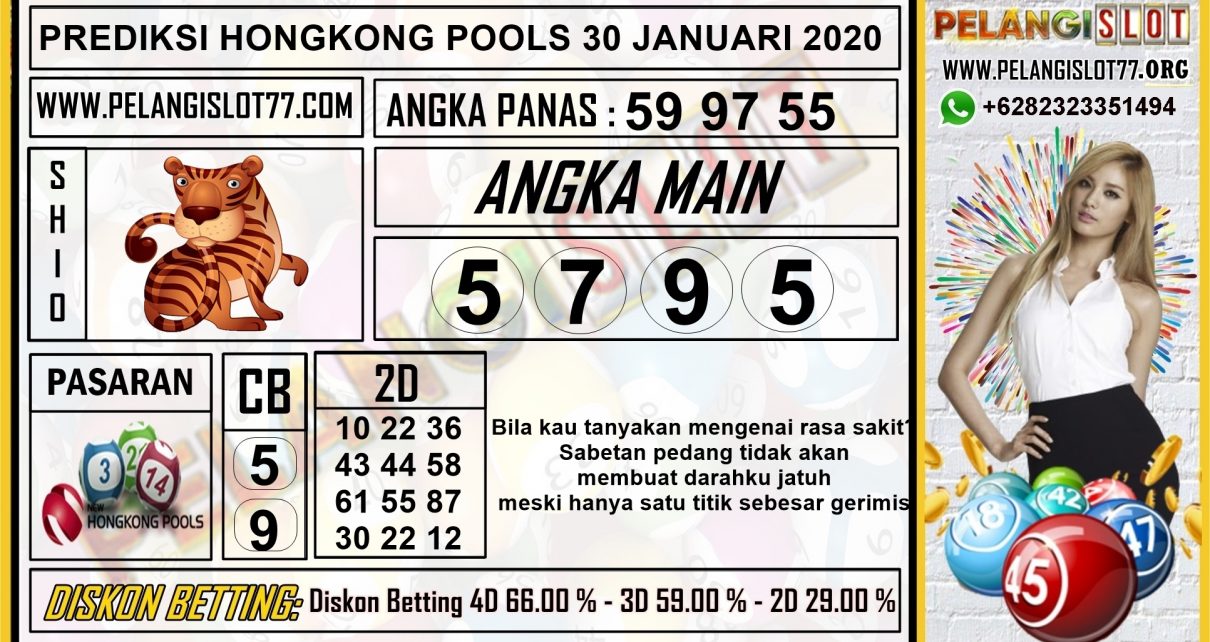 PREDIKSI TOGEL HONGKONG POOLS 30 JANUARI 2020