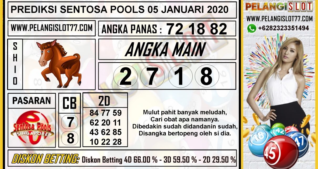 PREDIKSI SENTOSA POOLS 05 JANUARI 2020