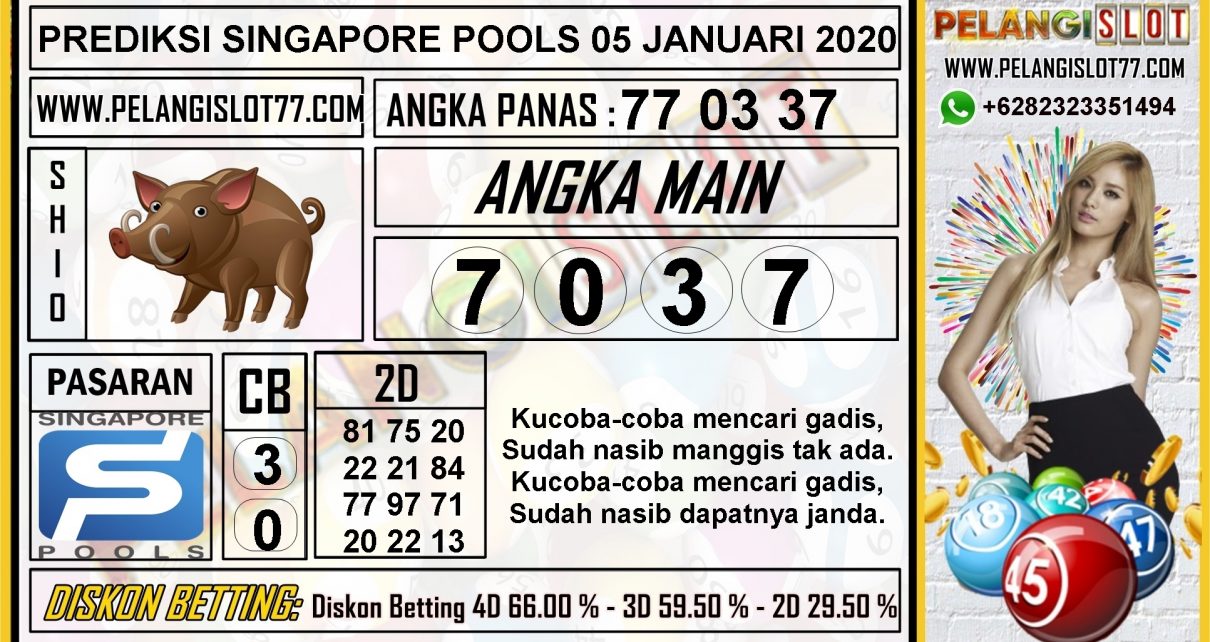 PREDIKSI SINGAPORE POOLS 05 JANUARI 2020