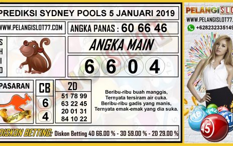 PREDIKSI SYDNEY POOLS 05 JANUARI 2020