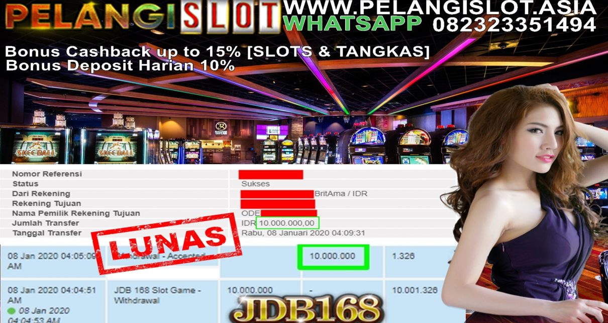 Pemenang Slotgames JDB168 08 Desember 2020