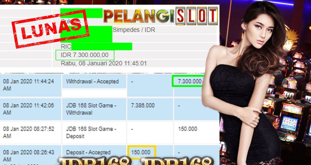 Pemenang Slotgames JDB168 08 Januari 2020